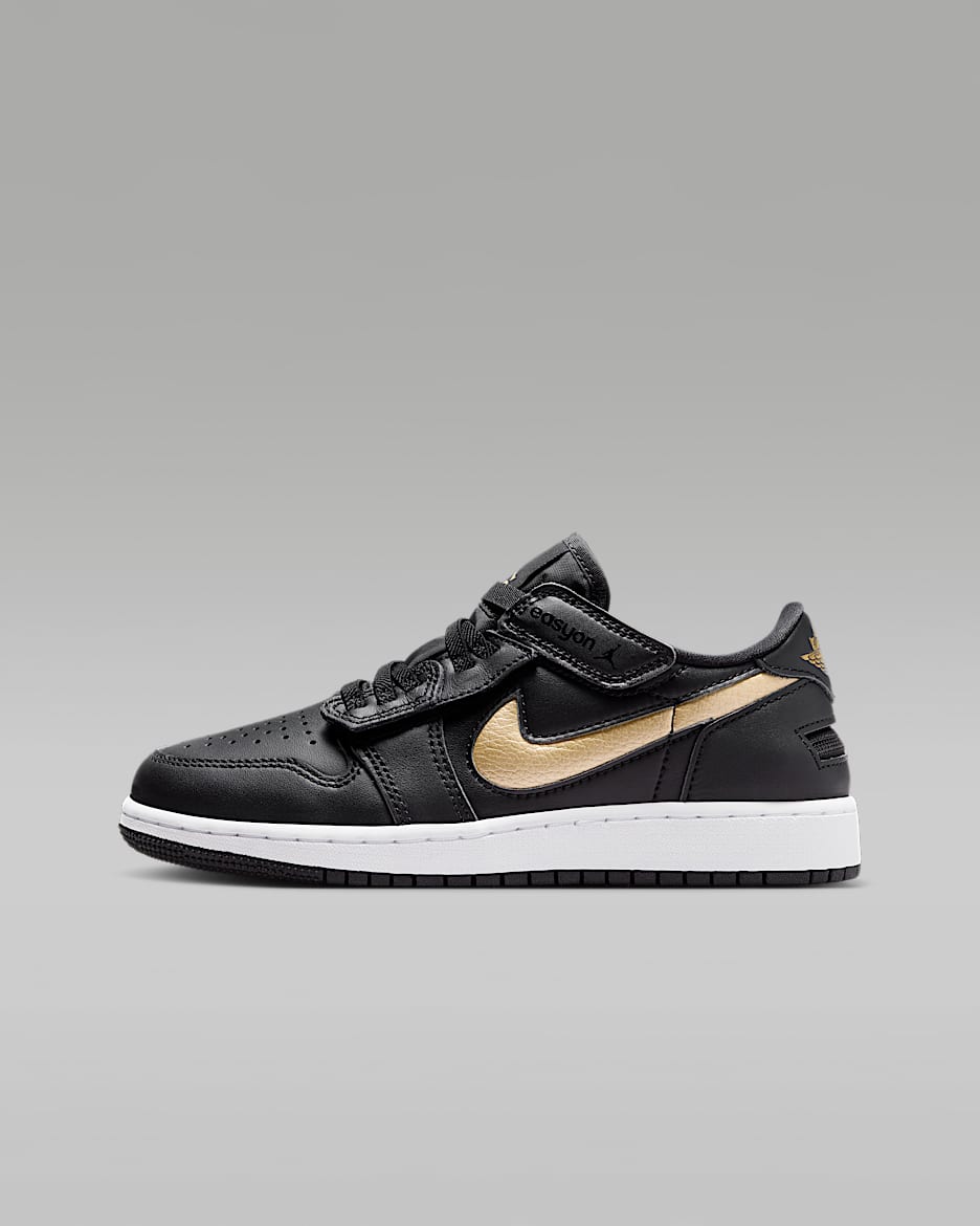 Air jordan 1 low black gold cheap